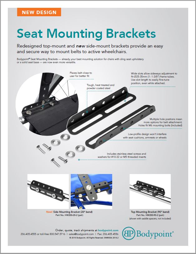Seat Mounting Bracket Sell Sheet